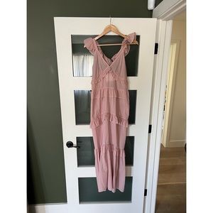 Misa Los Angeles pink& white sundress size medium